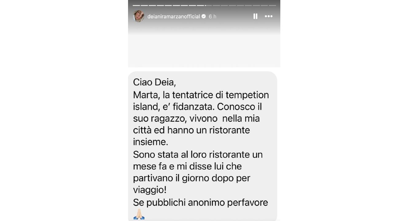 Segnalazione sulla tentatrice Marta