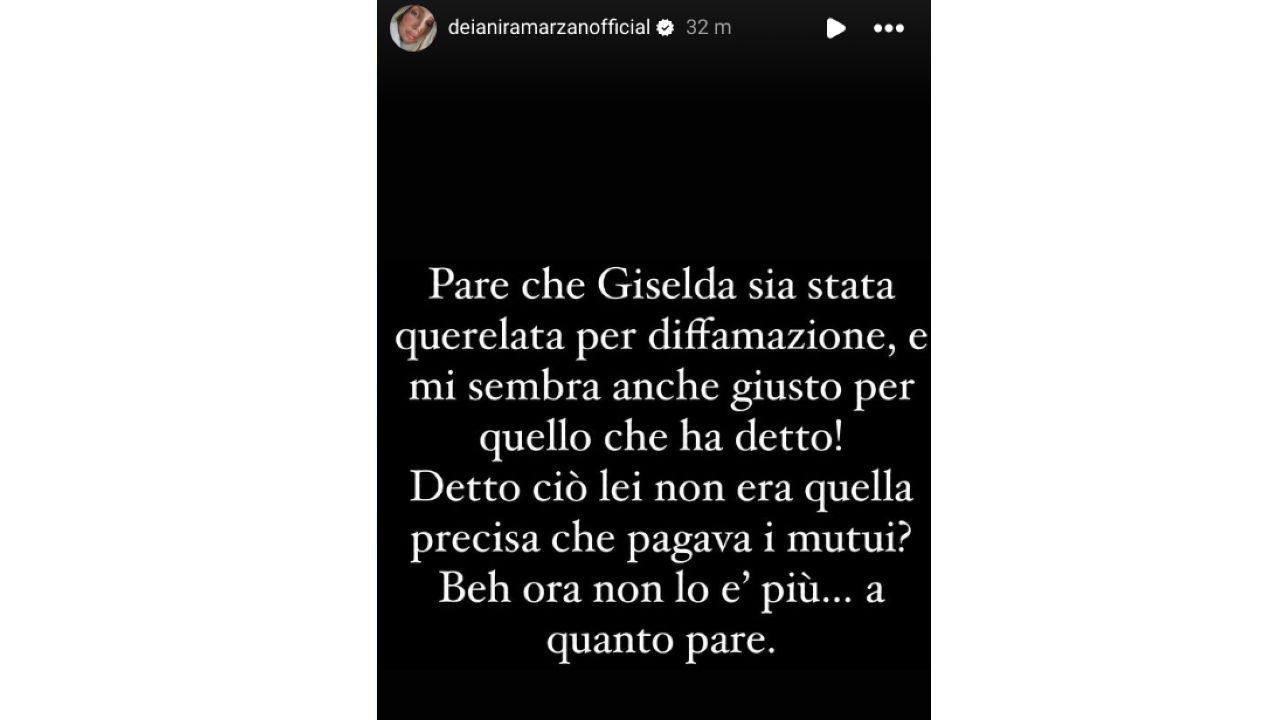 Giselda querelata, conferma di Deianira